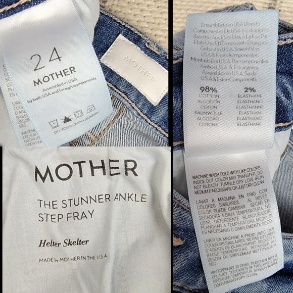 MOTHER Stunner Ankle Step Fray in Helter Skelter High Rise 24 - Picture 9 of 16